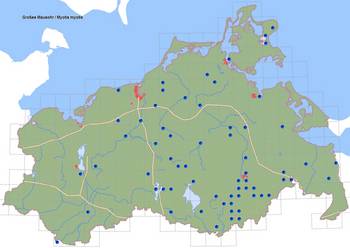 Verbreitung Mausohr in M-V